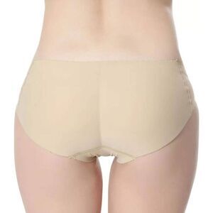 Shaper Padded Bottom Panty or Hip Pads Stretchable Skin Color XL NEW